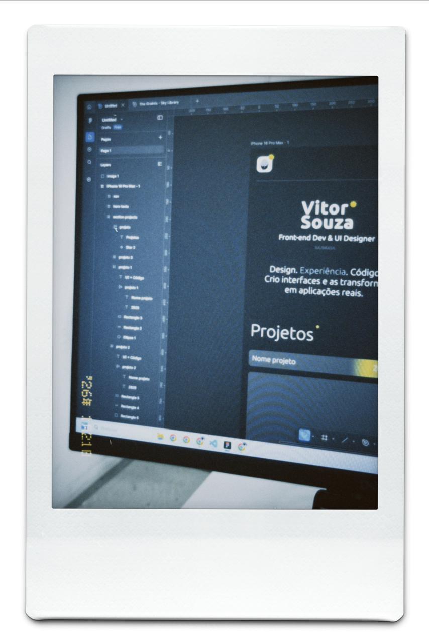 Portfólio de Vitor Souza no Figma